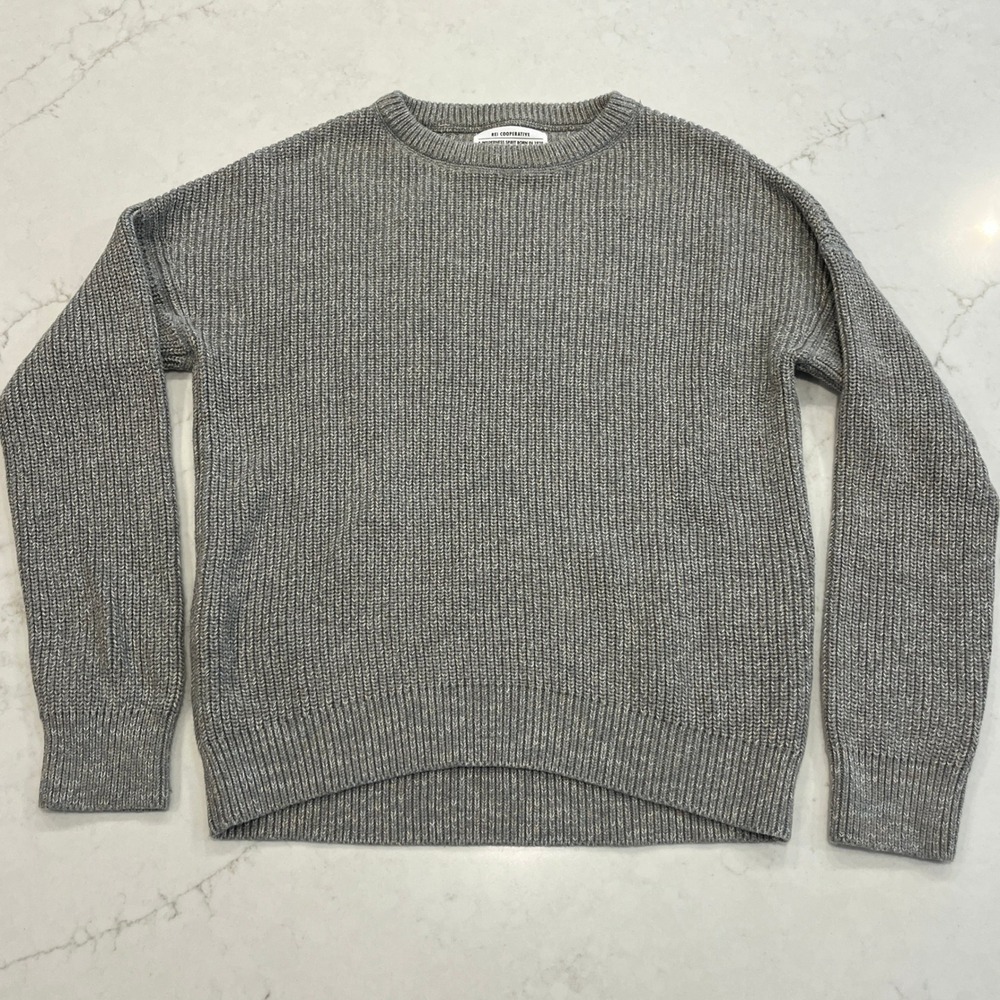 REI Cooperative Wallace Lake Sweater Womens Medium Organic‎ Cotton Heathered